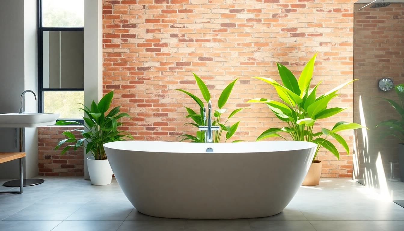 Detail of bathroom renovations manchester showcasing a modern tub and elegant design elements.