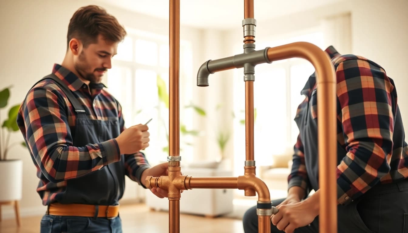 Whole house repiping services Tampa by skilled plumbers showcasing professional installation.