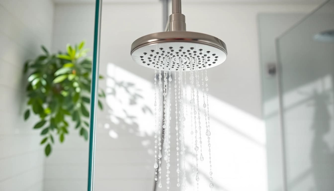 Experience elegant showers with a luxurious shower design in a tranquil setting.