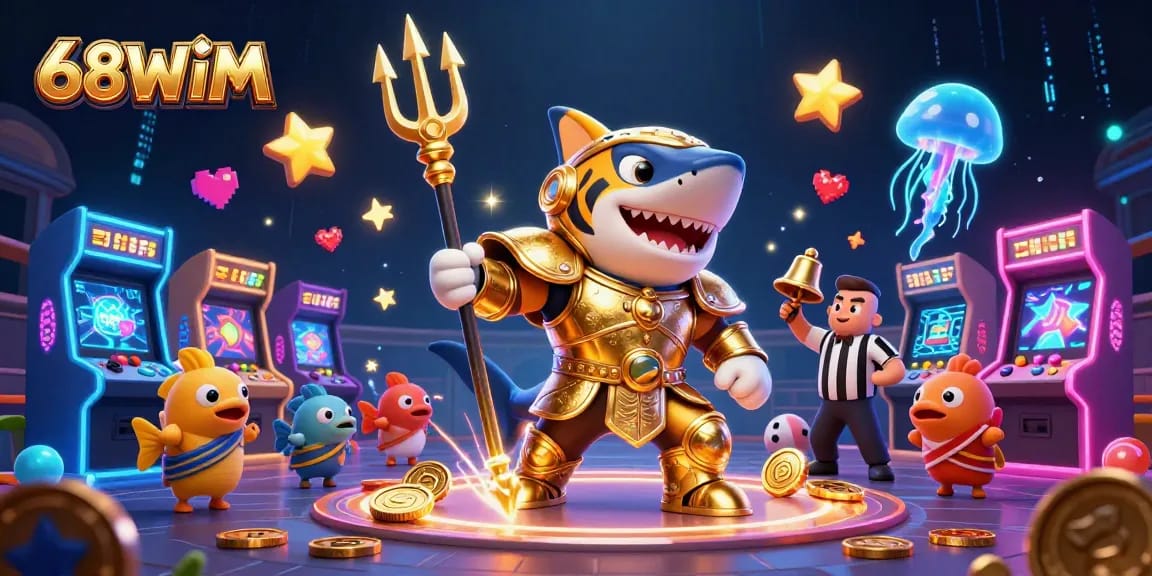 Engage in thrilling 68WIM casino adventures with vibrant undersea characters and dynamic gaming elements.