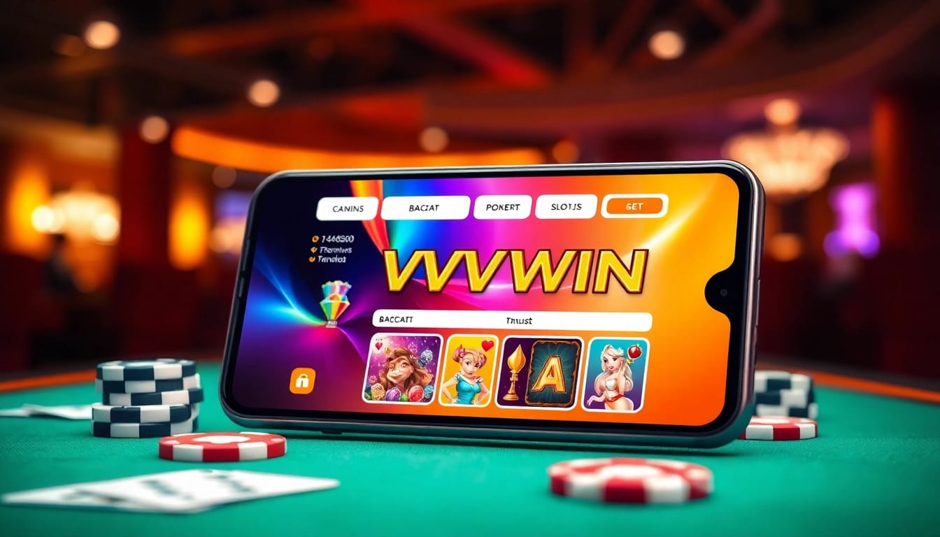 Engaging online gambling experience on vvvwin88.live app showcasing casino games.