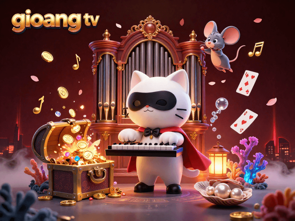 Experience thrilling gameplay with giovang tv, featuring vibrant elements and stunning visuals in a 3D casino scene.