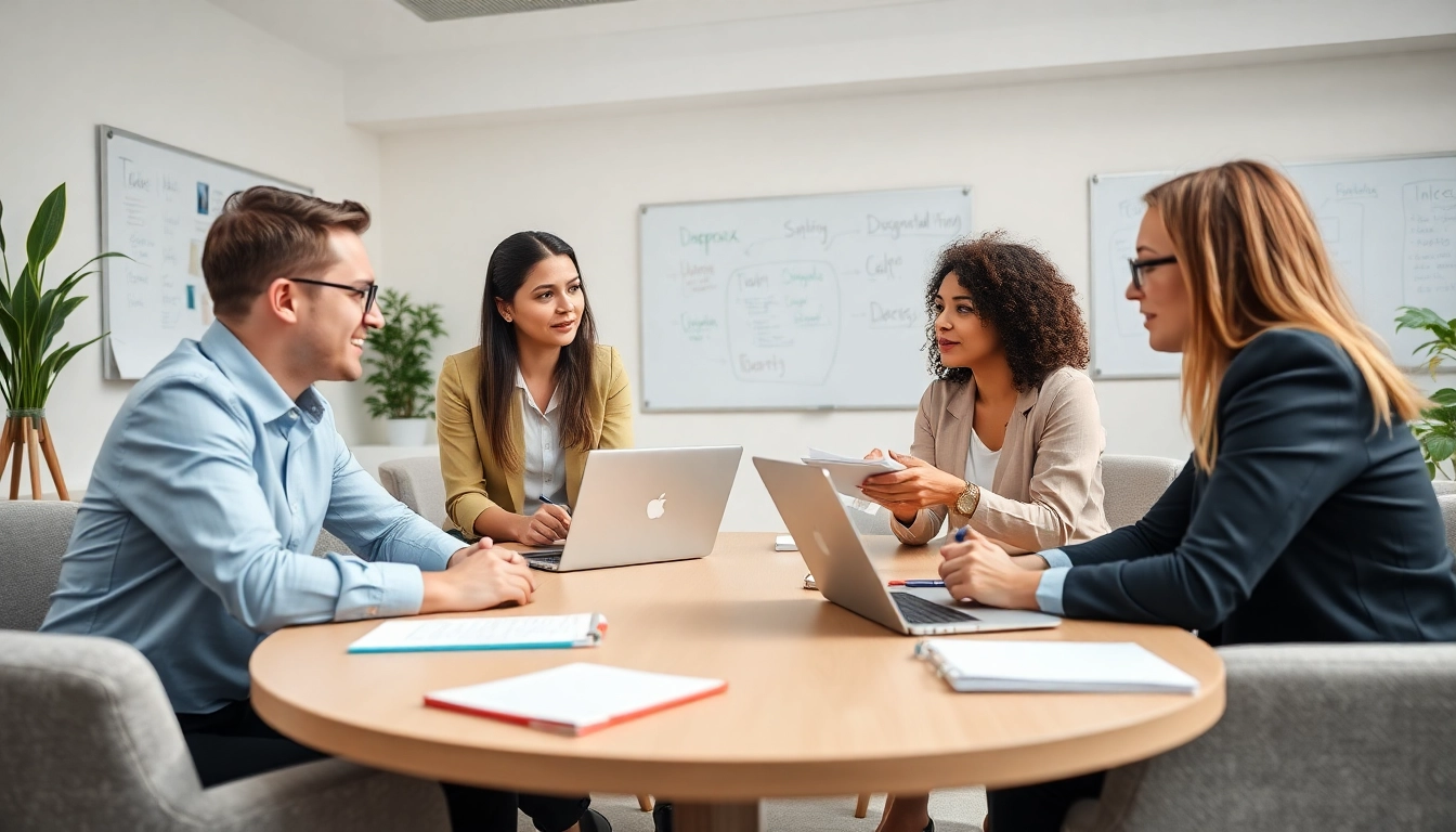 Provide dyspraxia at work support in a collaborative office environment showcasing teamwork.