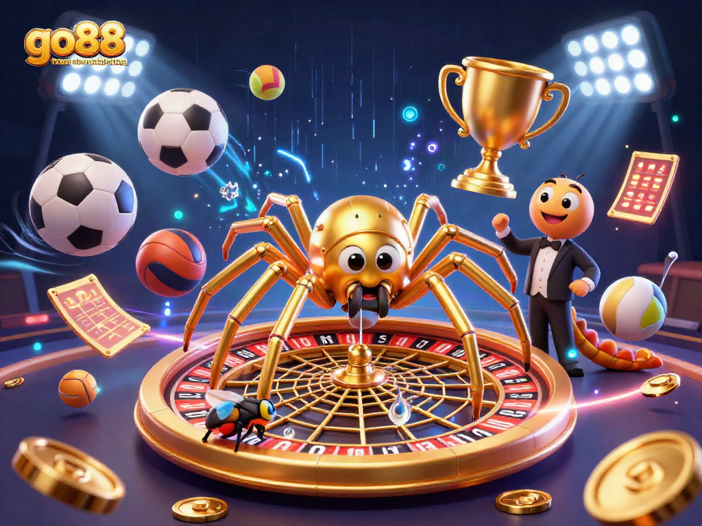 Engage in thrilling bets at go88 trang chu chinh thuc with a vibrant 3D casino illustration.