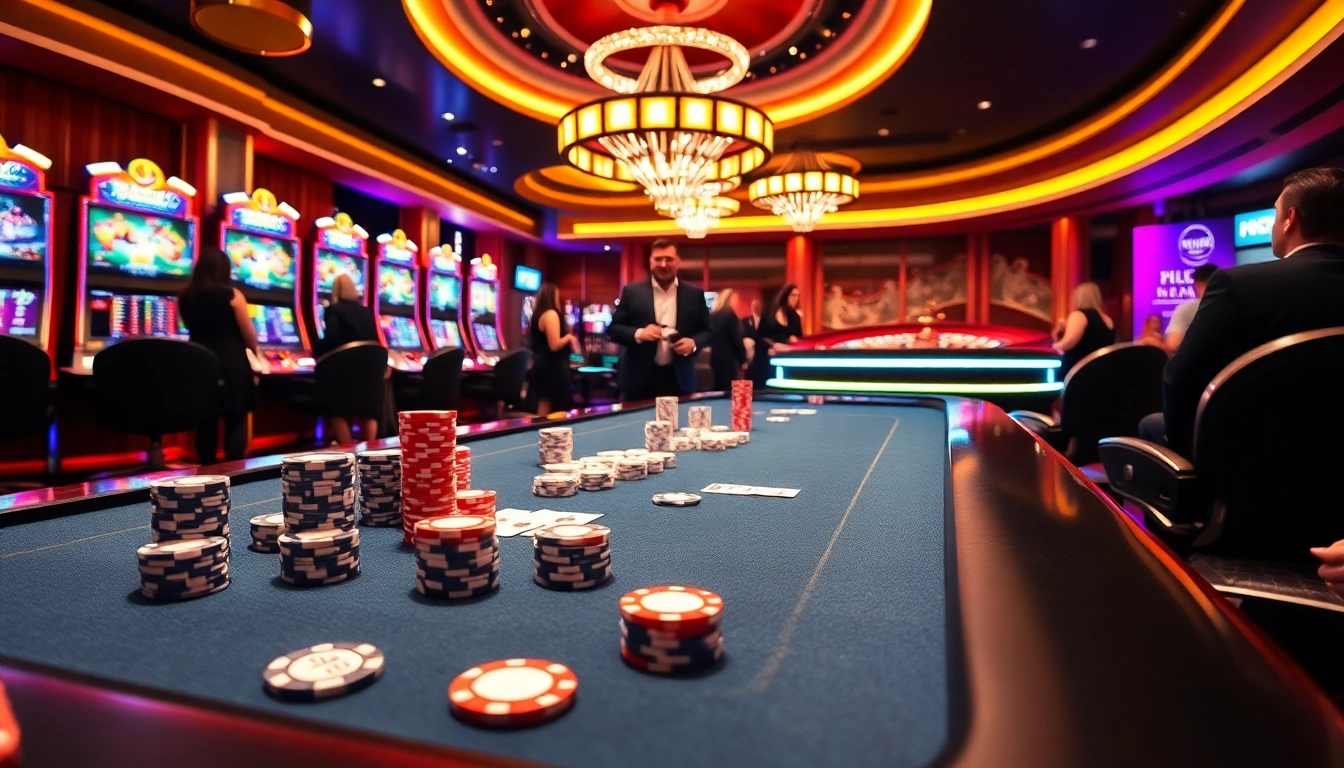 Engaging players at Ga6789 lively casino gaming table showcasing poker and roulette excitement.