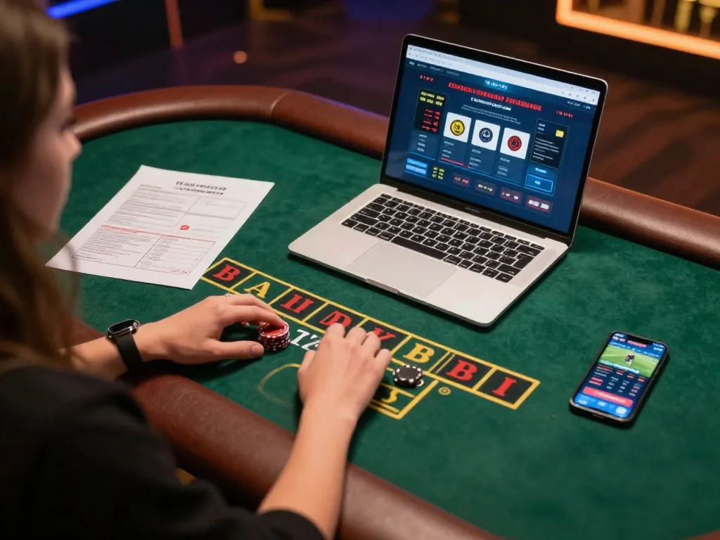 Engaged player using bl555 platform for dynamic online Baccarat experience with live dealer.
