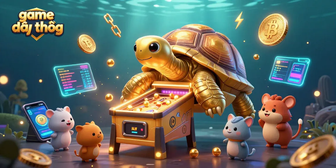 Play exciting game đổi thưởng with vibrant characters and crypto elements in a thrilling casino scene.