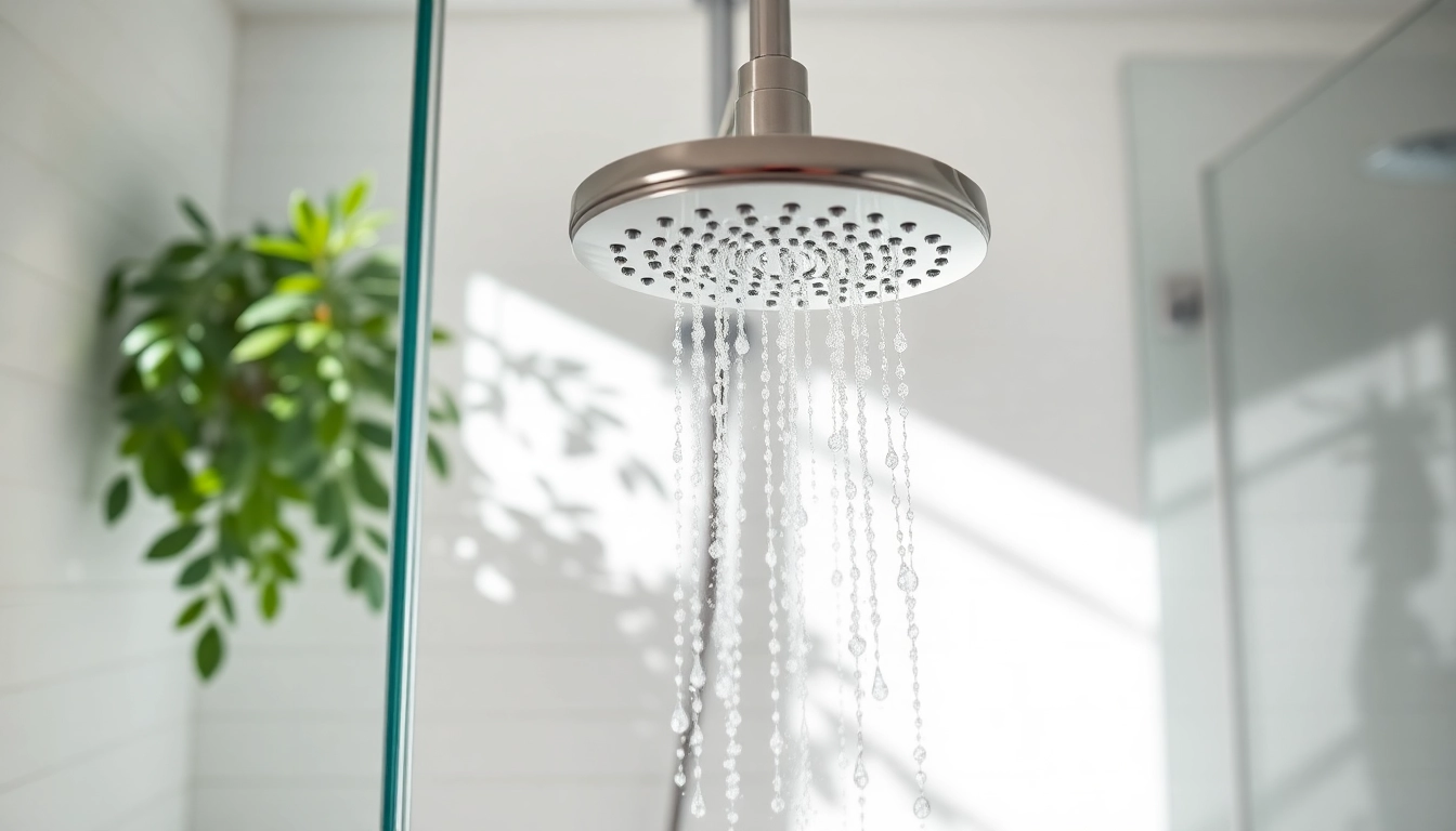 Experience elegant showers with a luxurious shower design in a tranquil setting.