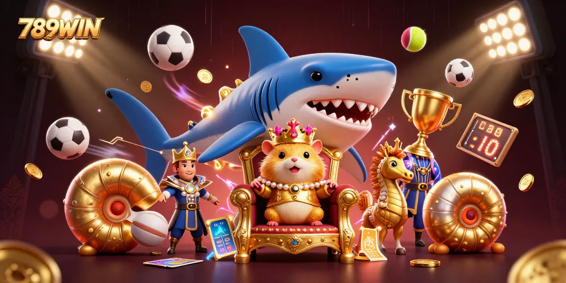 Engage with 789WIN's thrilling casino experience through this dynamic 3D illustration featuring vibrant gaming elements.